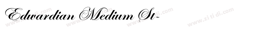 Edwardian Medium St字体转换